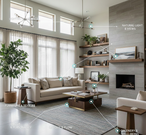 طراحی دکوراسیون داخلی موارد مهم