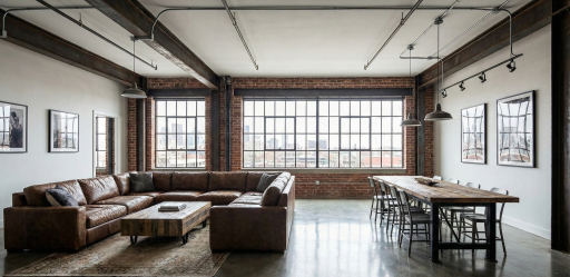 طراحی دکوراسیون داخلی نئواستیل صنعتی