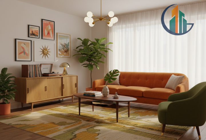 طراحی دکوراسیون داخلی مدرن میان قرنی