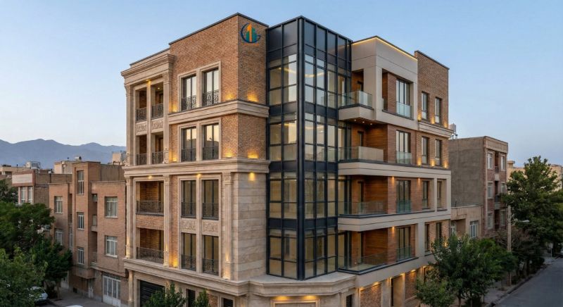 طراحی نما ترکیبی کلاسیک و مدرن