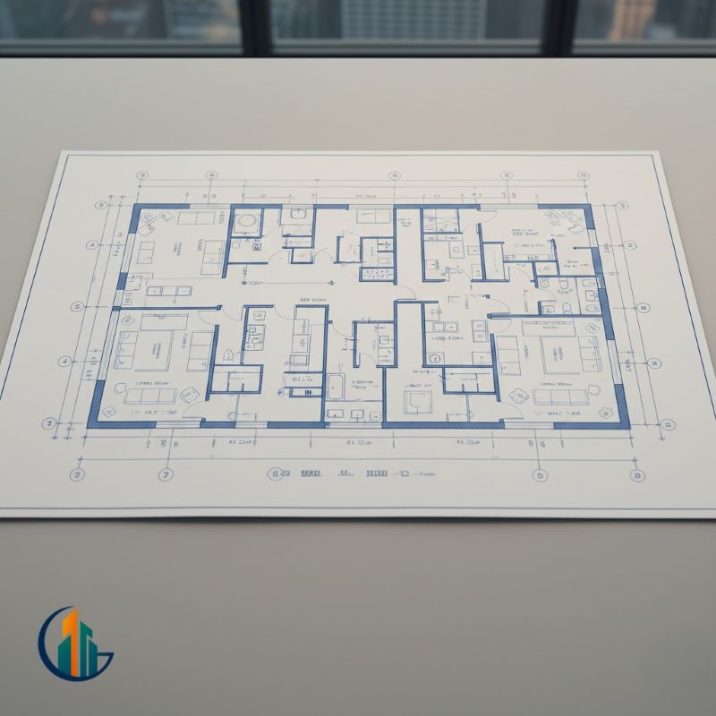 طراحی پلان آپارتمانی